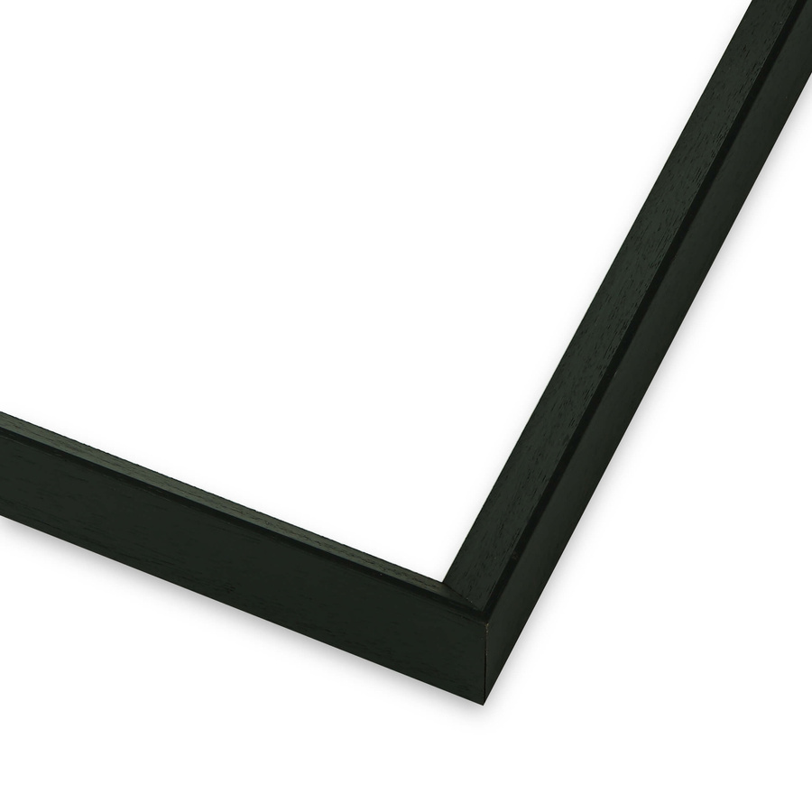 Ramka do obrazów, zdjęć, plakatów oraz grafik na wymiar LUCA #2361. Skośna współczesna drewniana oprawa - kolor czarny