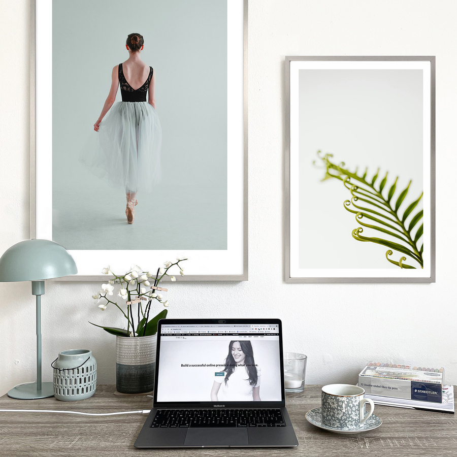 Srebrna ramka na zdjęcia LUX S w rozmiarze 40x60 cm