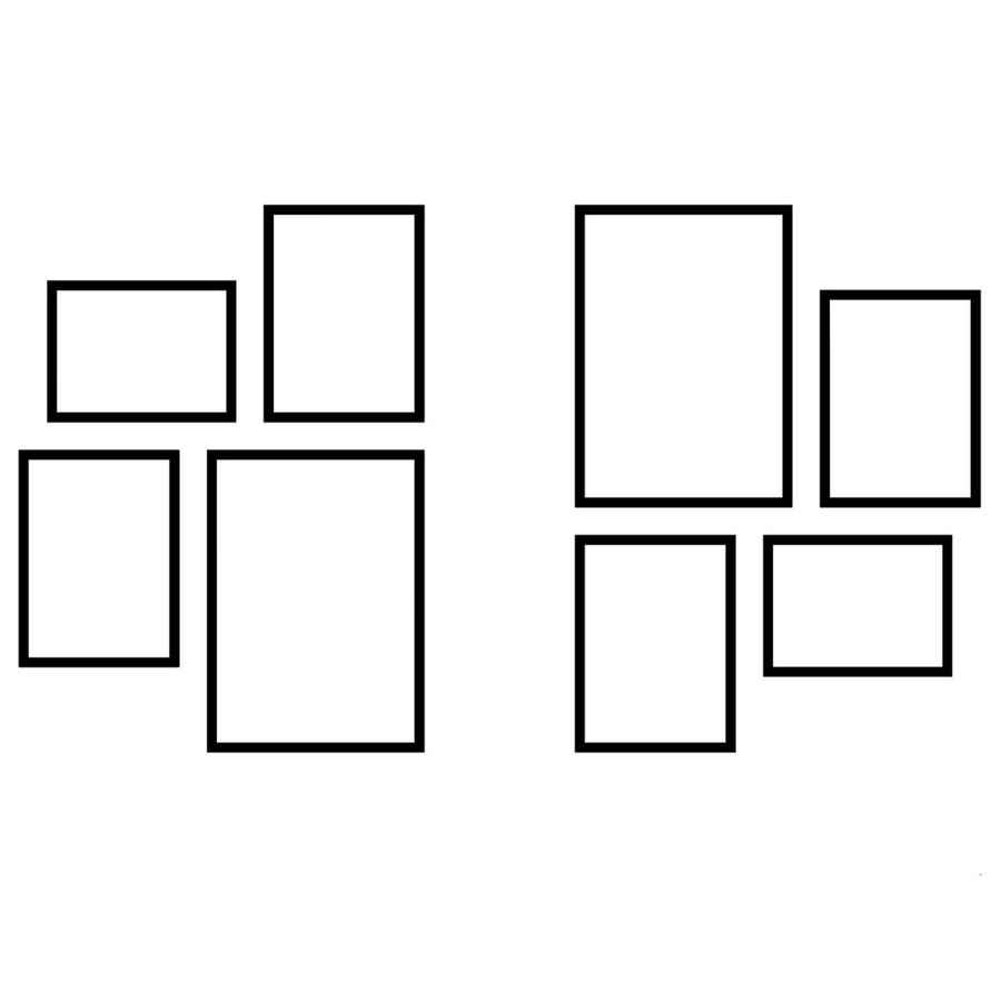 Zestaw ramek PINIA 00 GF0043 - galeria ramek na 8 zdjęć