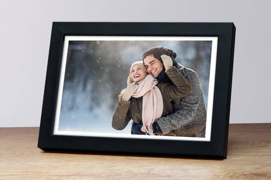 Ramka drewniana ARMO 1890, nowoczesna fotoramka na zdjęcia, plakaty lub rysunki - kolor czarny