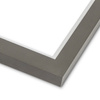 Rama do obrazów, zdjęć oraz plakatów na wymiar LUCA #2998. Prosta, drewniana oprawa - kolor szary srebrny pasek