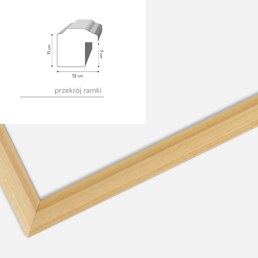 Galeria ścienna PRESTO 0 GF0001. Zestaw naturalnych ramek na ścianę