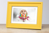 Ramka drewniana RIVOLI 2827, nowoczesna fotoramka na zdjęcia, plakaty lub rysunki - kolor żółty