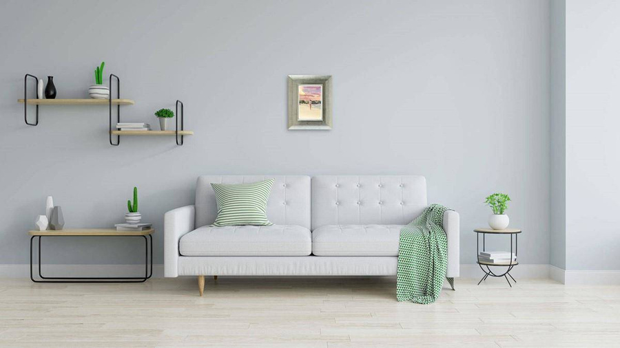 Ramka drewniana ZARA 2177, nowoczesna fotoramka na zdjęcia, plakaty lub obrazy - kolor srebrny