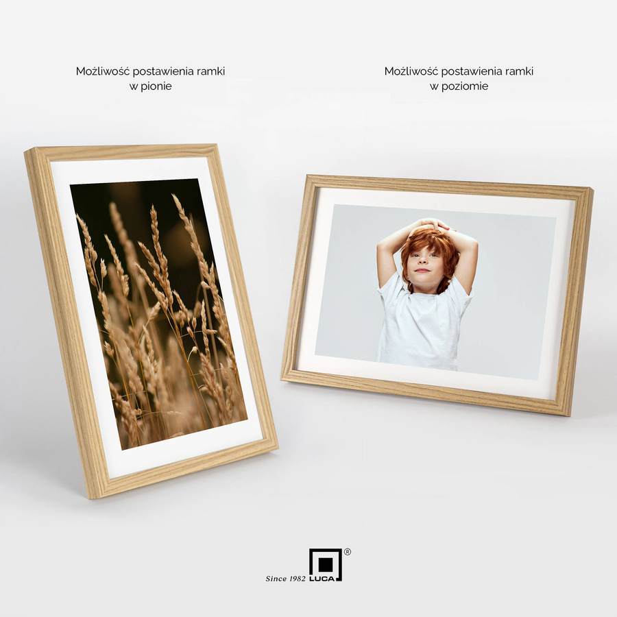 Zestaw 5 brązowych ramek na zdjęcia FDM 02 w rozmiarze 13x18 cm