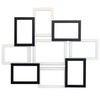 Multirama drewniana Black & White 91, zestaw ramek 8 X 10x15 cm, 1 X 13x18 cm - czarno-biała