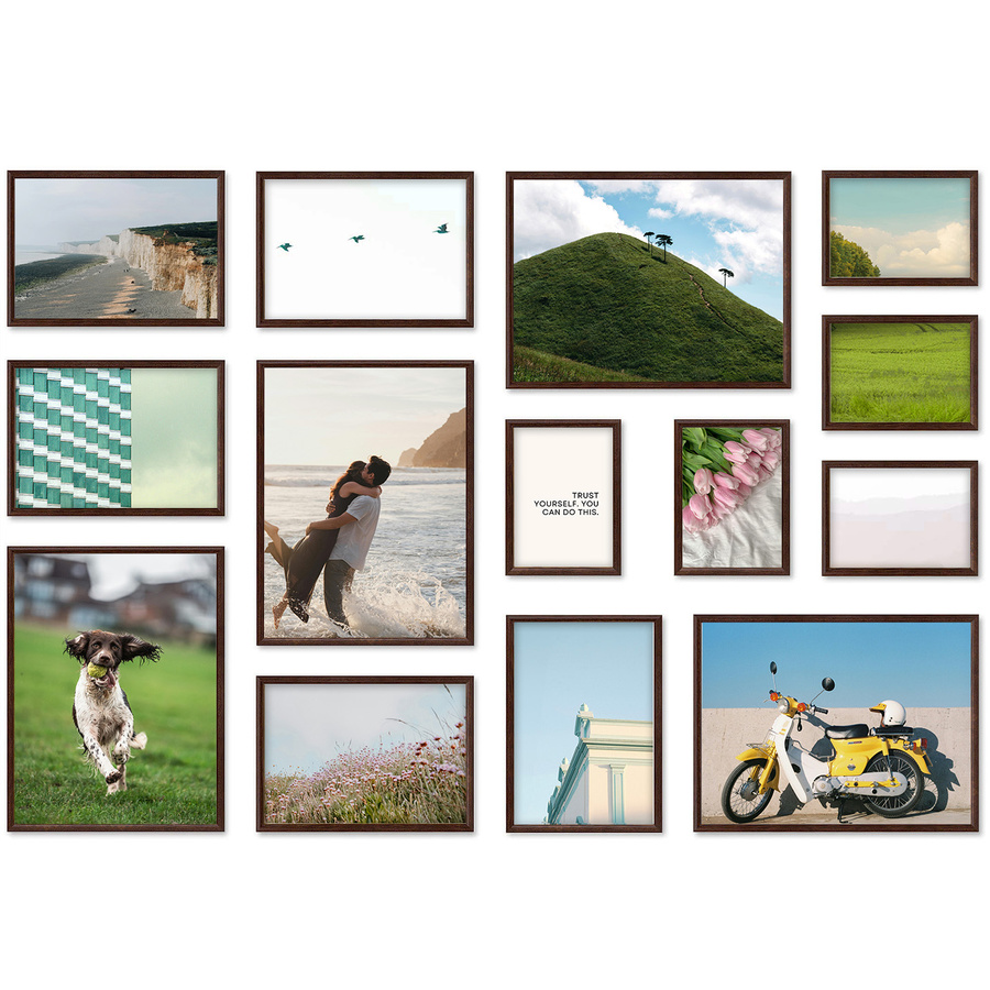 Zestaw brązowych ramek galeria HIT 4 GF0001