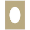 Passe partout 10x15 (6x9) OWAL BEŻOWE TABAC - LUCA Q5209