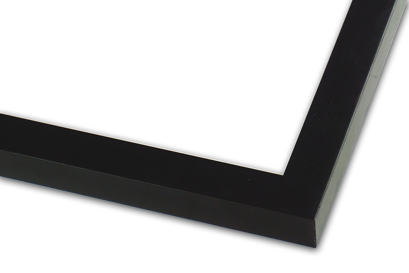 Rama do obrazów, zdjęć oraz plakatów na wymiar LUCA #3170 . Nowoczesna wysoka, drewniana oprawa - klocek kolor czarny mat