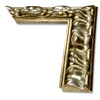 Rama do obrazów, zdjęć, luster na wymiar LUCA #2553. Ornamentowana drewniana oprawa - holenderka, kolor srebro szampańskie