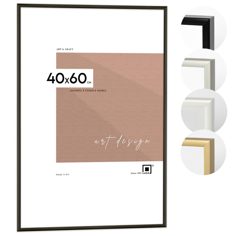 Ramka aluminiowa ROYALL 2 Czarna 40x60 cm