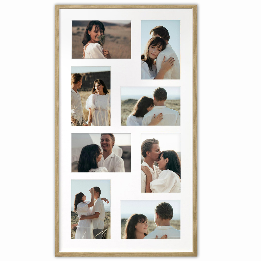 Ramka drewniana galeria passe-partout Natural 33x60 - kolor naturalne drewno