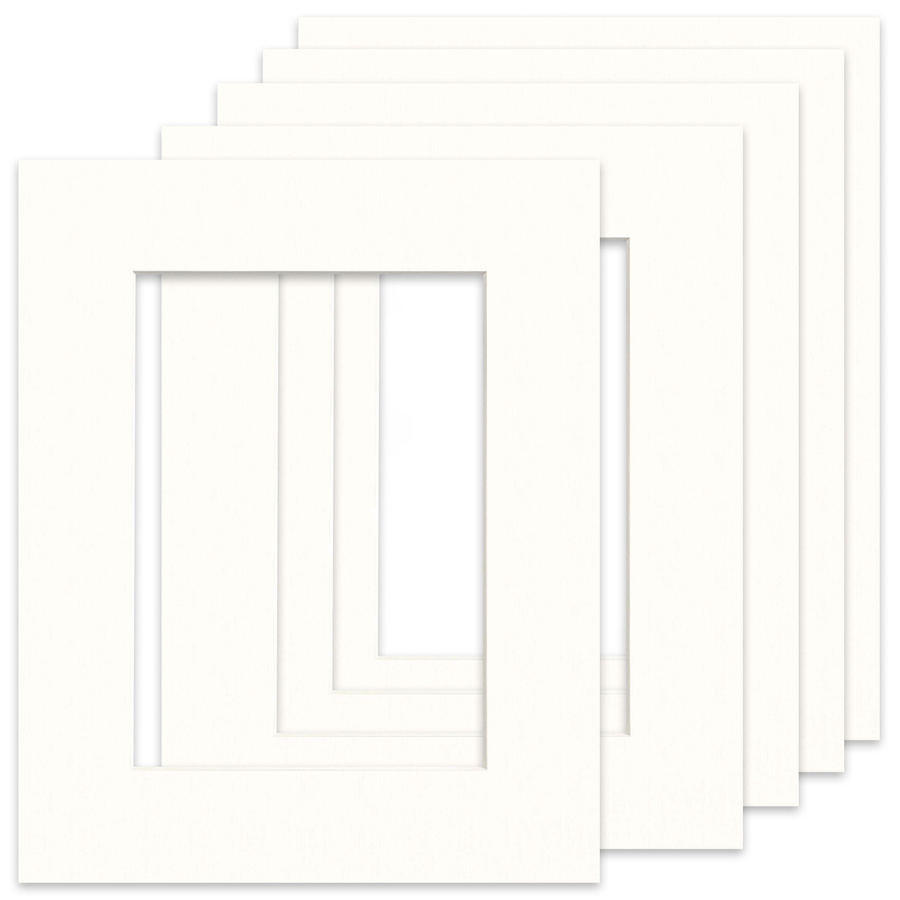 Passe partout 30x40 (20x30) LUCA Q5102 SNOW WHITE BIAŁY