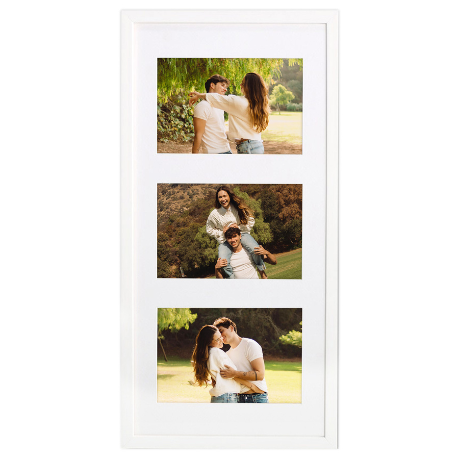 Ramka drewniana galeria passe-partout White 23x50 - kolor biały