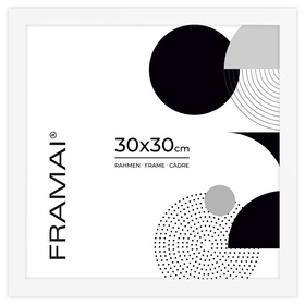 Biała ramka na zdjęcia  w rozmiarze 30x30 cm