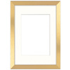 Złota ramka z passe partout na zdjęcia w rozmiarze 21X29,7 cm z okienkiem passe partout 15x21 cm