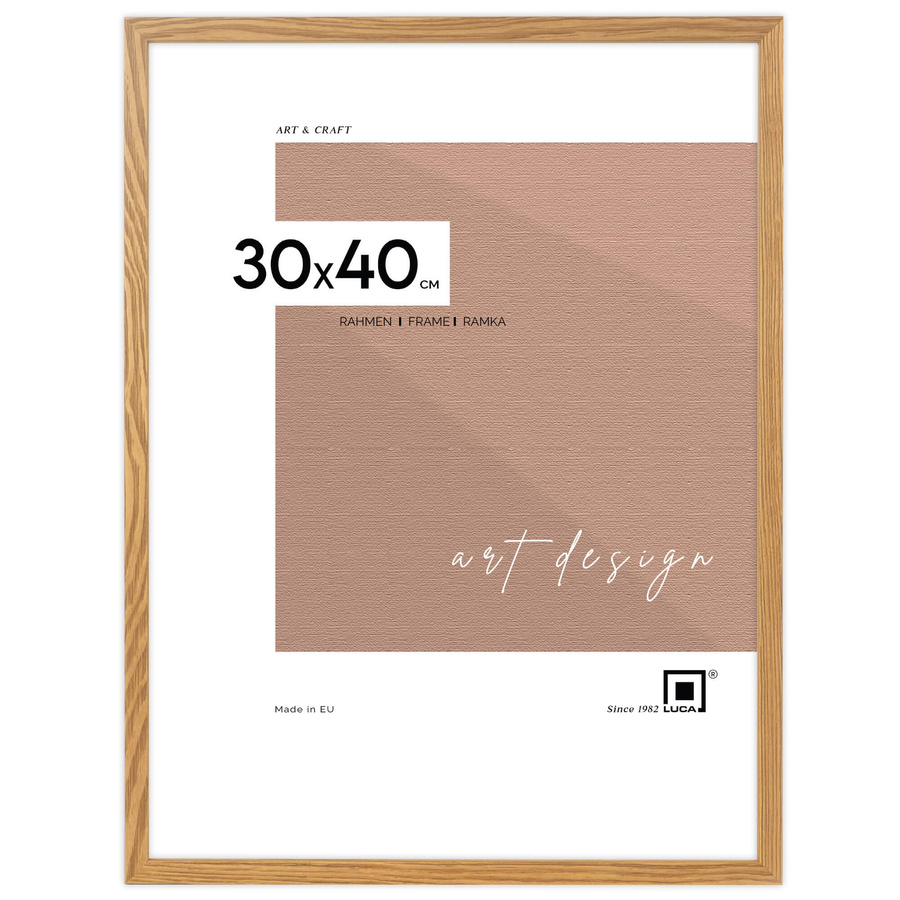 Galeria ścienna PINIA 00 GF0003. Zestaw dębowych ramek na ścianę