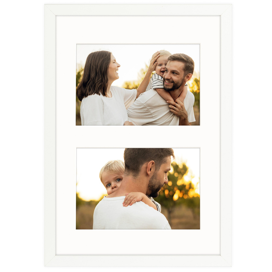 Foto galeria biała 21x30 cm na 2 zdjęcia o wymiarach 10x15 cm
