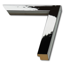 Rama do obrazów, zdjęć, plakatów oraz luster na wymiar LUCA #1496. Nowoczesna chrom, drewniana oprawa - kolor grafit szary