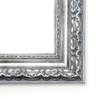 Rama do obrazów, zdjęć, plakatów oraz luster na wymiar LUCA #3005 Klasyczna, drewniana oprawa - kolor srebrny, ornament