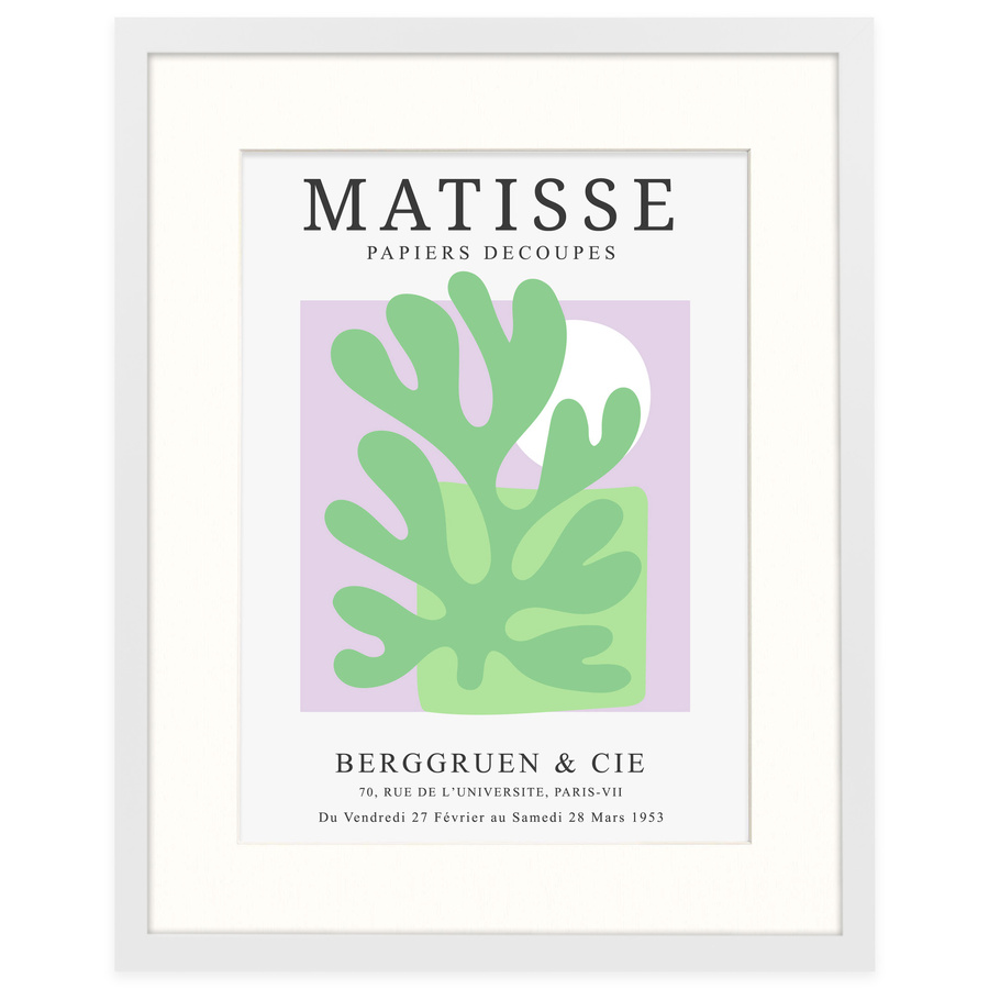 Biała ramka z passe partout na zdjęcia w rozmiarze 40x50 cm z okienkiem passe partout 30x40 cm