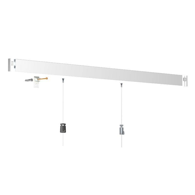 Szyna do systemu zawieszeń Click Rail Pro szczotkowana