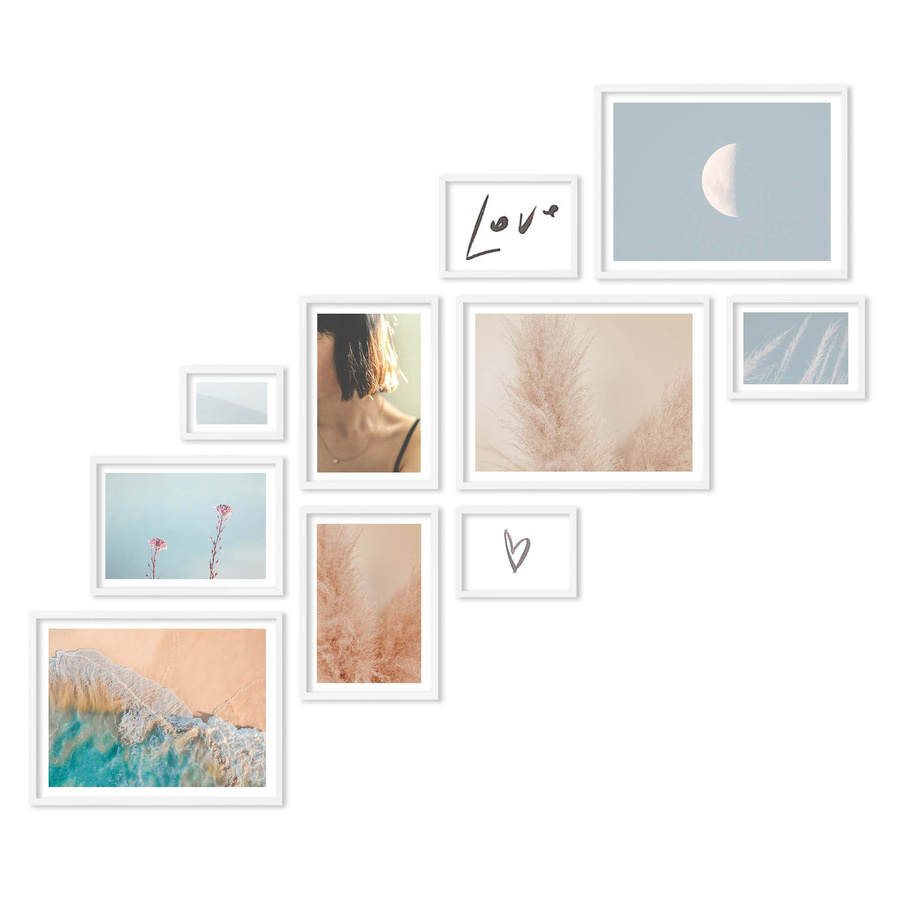 Zestaw ramek PINIA 1 GF0033 R - galeria ramek na 10 zdjęć