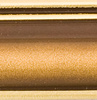 Rama do obrazów, zdjęć oraz plakatów na wymiar LUCA #61. Elegancka klasyczna, drewniana oprawa - kolor orzech złote paski