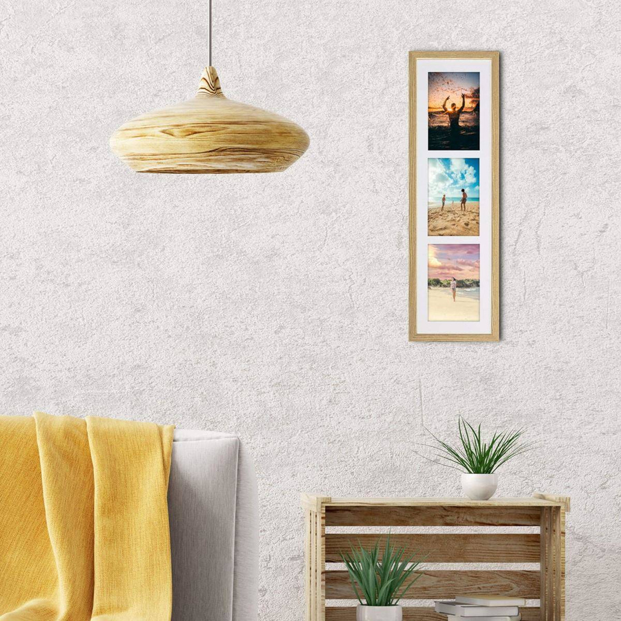 Ramka drewniana galeria passe-partout Natural 18x66 - kolor naturalne drewno