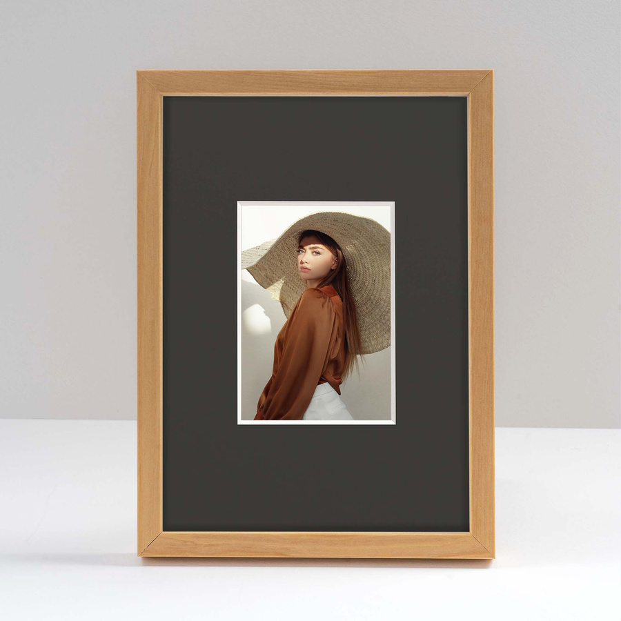 Passe partout 9x13 (5x7) CZARNE BLACK LUCA Q5801