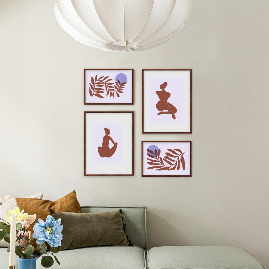 Zestaw brązowych ramek galeria HIT 4 GF0003