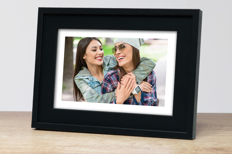 Ramka drewniana RIVOLI 2819, nowoczesna fotoramka na zdjęcia, plakaty lub rysunki - kolor czarny