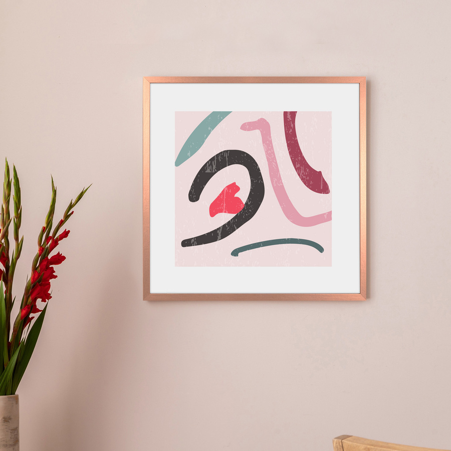 Miedziana ramka na zdjęcia LUX M w rozmiarze 40x40 cm