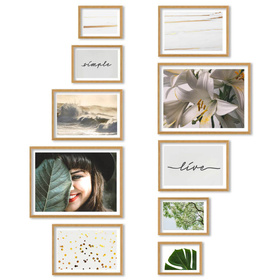 Zestaw ramek PINIA 00 GF0039 - galeria ramek na 10 zdjęć