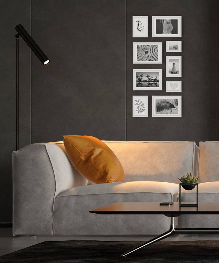 Galeria ścienna PINIA 1 GF0004. Zestaw białych ramek na ścianę