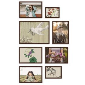 Zestaw brązowych ramek galeria HIT 4 GF0009