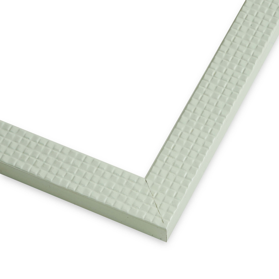 Ramka na zdjęcia, rysunki, plakaty na wymiar LUCA #2374. Współczesna, mozaika, drewniana oprawa - panel, kolor biały