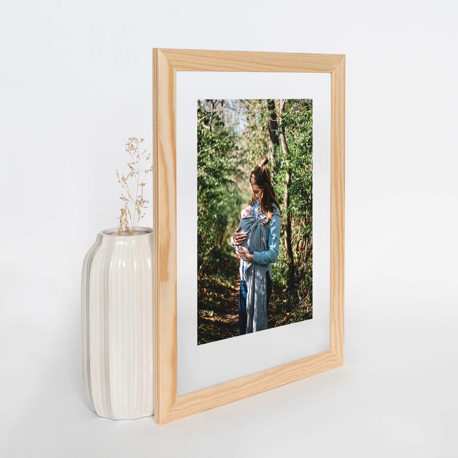Ramka z drewna surowego na zdjęcia RAW 21x29,7 cm