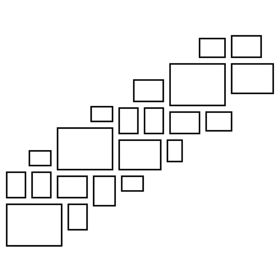 Zestaw ramek PINIA 3 GF0035 R- galeria ramek na 21 zdjęć