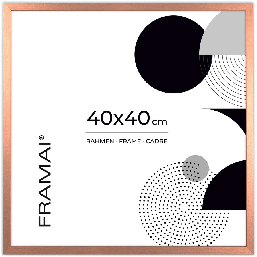 Miedziana ramka na zdjęcia LUX M w rozmiarze 40x40 cm