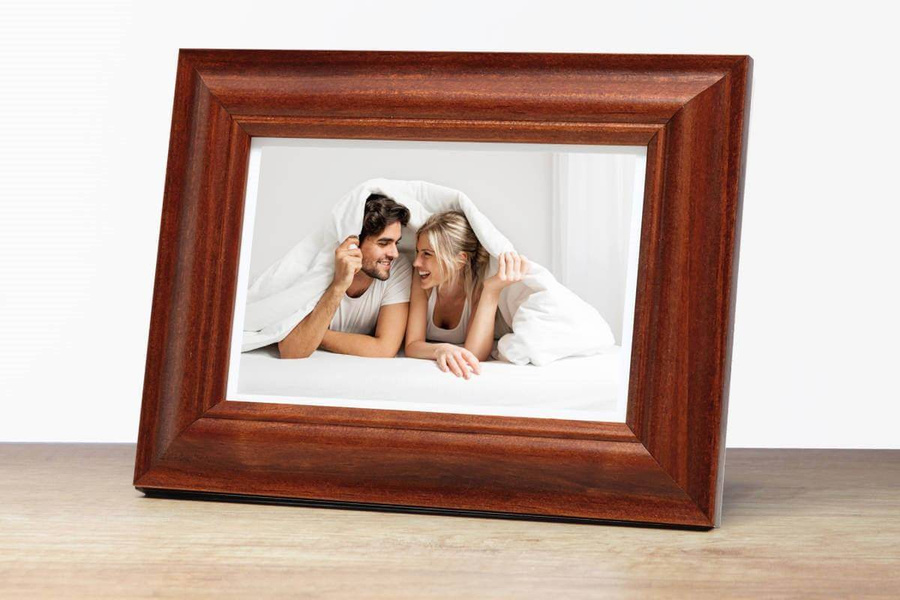 Ramka drewniana VIESTE 2074, szlachetna i trwała fotoramka na zdjęcia, plakaty lub obrazy - kolor brązowy