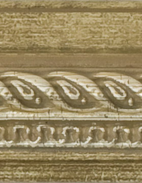 Rama do obrazów, zdjęć oraz plakatów na wymiar LUCA #263. Klasyczna z ornamentem, drewniana oprawa - sztab, kolor srebrny