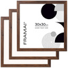 Brązowa ramka na zdjęcia  w rozmiarze 30x30 cm