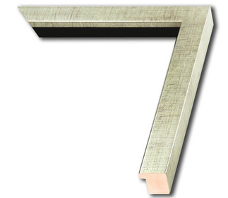 Rama do obrazów, zdjęć oraz plakatów na wymiar LUCA #1874. Nowoczesna prosta, drewniana oprawa - kolor srebrny przecier