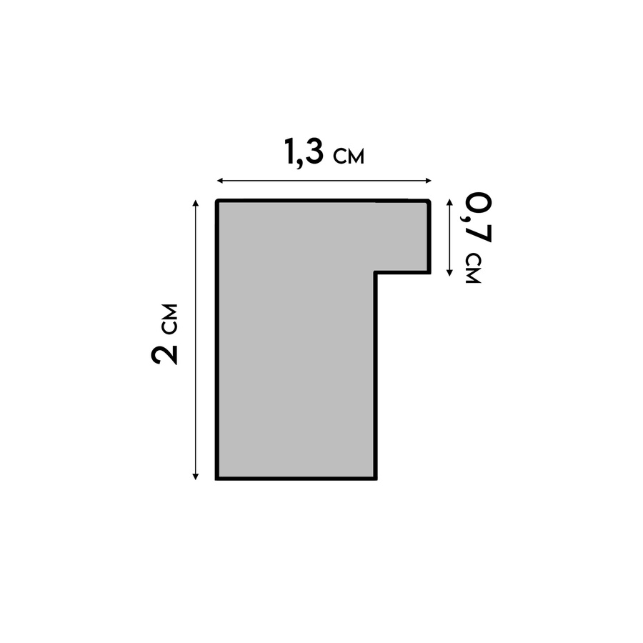 Biała ramka na zdjęcia z przetarciami FDM 5 w rozmiarze 30x40 cm
