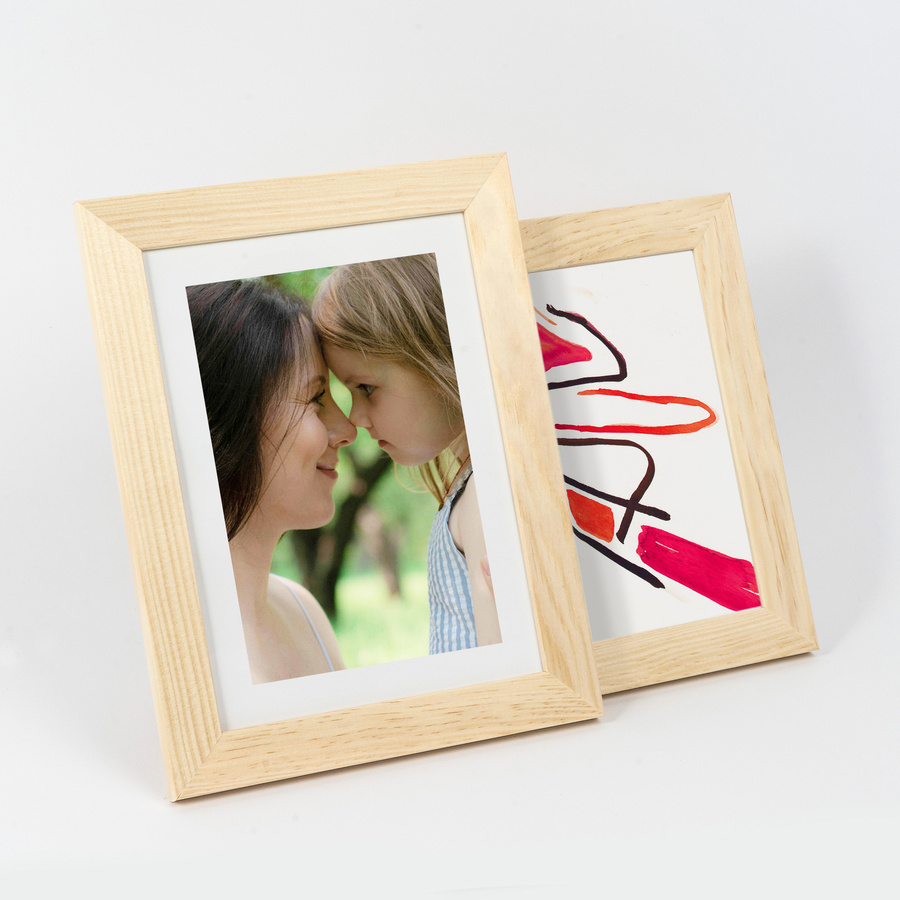 Ramka z drewna surowego na zdjęcia RAW 13x18 cm