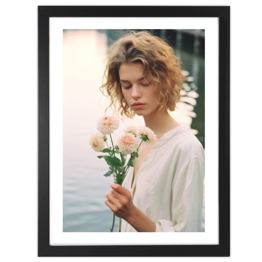 Czarna ramka na zdjęcia o rozmiarze 30x40 cm