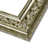 Rama do obrazów, zdjęć oraz luster na wymiar LUCA #2551. Ozdobna ornamentowana, drewniana oprawa - kolor srebrny starzony