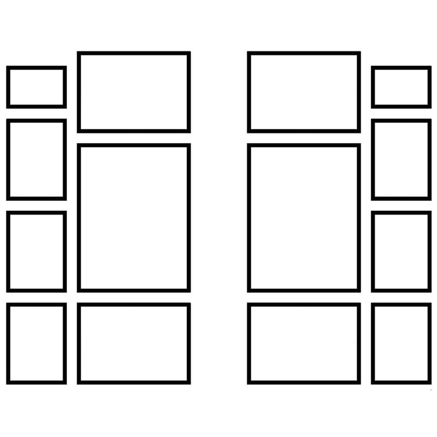 Zestaw ramek PINIA 1 GF0041 - galeria ramek na 14 zdjęć