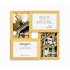 Multirama drewniana Natural 41, zestaw ramek 4 X 10x15 cm - naturalna